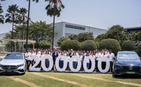 Mercedes Benz EQS is Brand 200000th Made in India Model