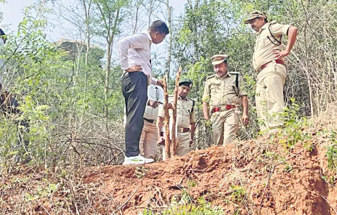 Forest officials inspect Ponnutipalyam