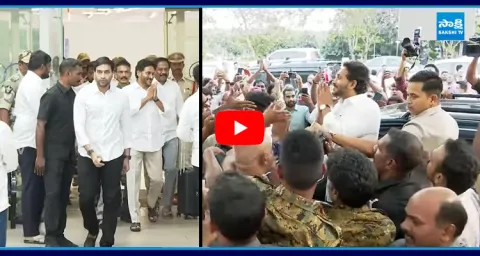 YS Jagan Visuals At Gannavaram Airport