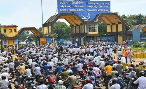 Contract Employees layoffs at Vizag Steel Plant