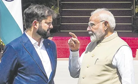 Prime Minister Narendra Modi met Chile President Gabriel Boric