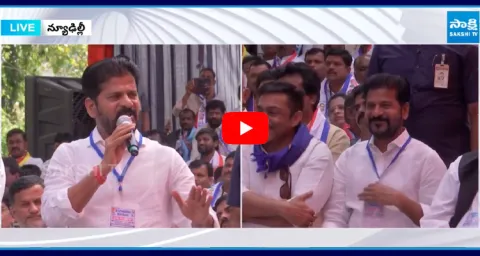CM Revanth Reddy Speech in BC Poru Garjana In Delhi