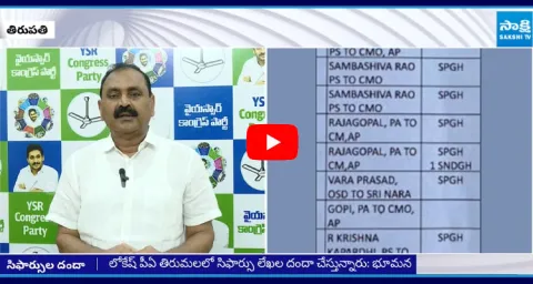 Bhumana Karunakar Reddy Comments On Lokesh Recommendation Scam At Tirumala