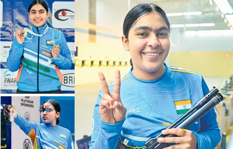 Suruchi Singh wins three gold medals at the World Cup