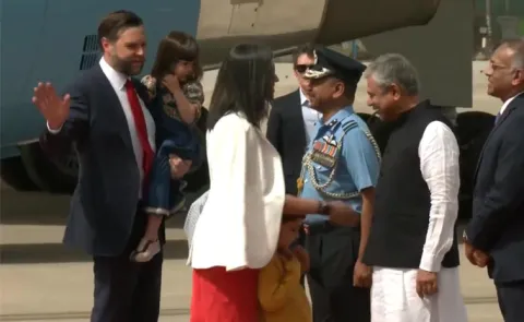 US Vice President JD Vance Reached India Updates4