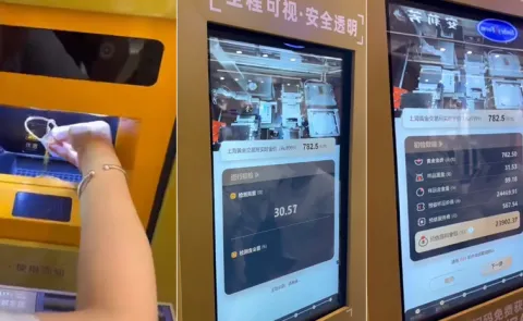 Gold Melting ATM in China Check The Details About This