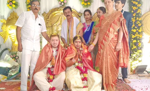 Andhra Girl Married Germany Boy in Guntur