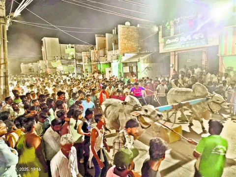 ఉత్సాహంగా బండలాగుడు పోటీలు