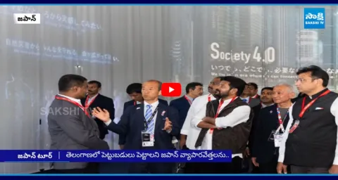 CM Revanth Reddy Team at Japan on Telangana Investments