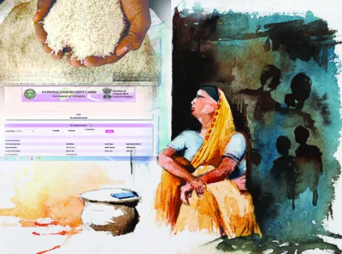 రేషన్‌ కార్డులేక.. బియ్యం అందక.. 