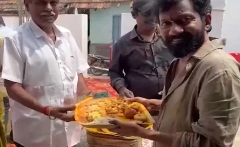 Tollywood Director  Buchi Babu Sana Visits His Home Town