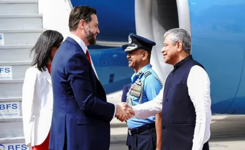 Union Minister Ashwini Vaishnav welcomed the Vance family