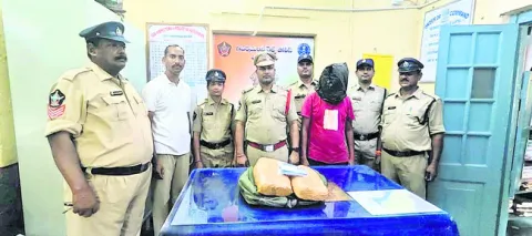 రెండు కేజీల గంజాయి స్వాధీనం
