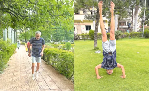 meet kukatpally man practising reverse walking benefits 