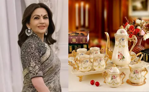 Nita Ambani Drinks Tea In Her Favourite Tea Cup Worth Rs. 3 Lakh