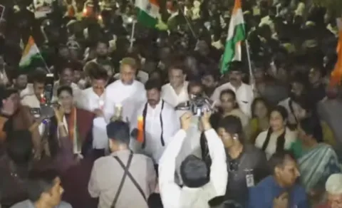 Pahalgam Terror Attack: Congress Candlelight Rally On Necklace Road
