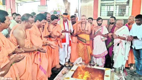 ప్రత్యేక పూజలు చేసిన ఎమ్మెల్యే వెంకటరమణారెడ్డి