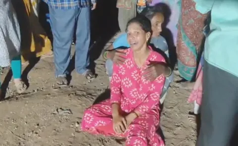 Son Hits Parents With Tractor In Vizianagaram District