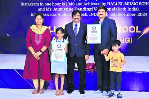 గిన్నిస్‌ బుక్‌లో చోటు 