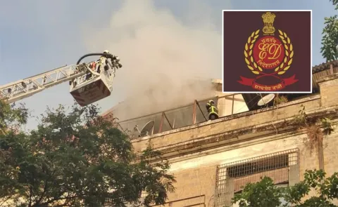 Massive Fire Accident At Ed Office Building In South Mumbai