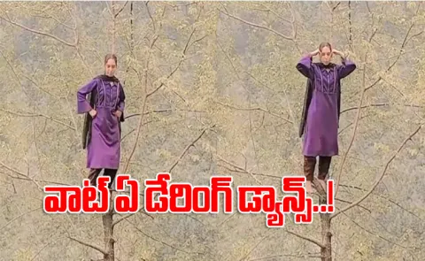Kashmiri Woman Dances Atop A Tree Goes Viral On Socialmedia14