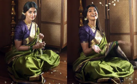 70 year old saree Pooja Hegde remembers her grandmother