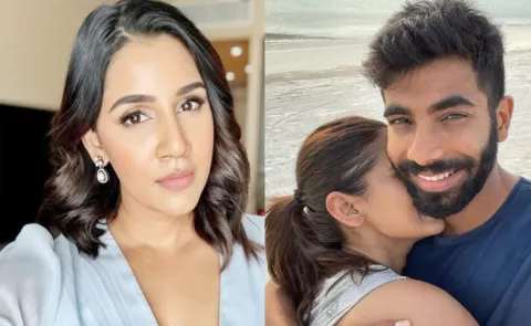Bumrah Wife Sanjana Ganesan Shuts Down Trolls Mocking Baby Angad Expression