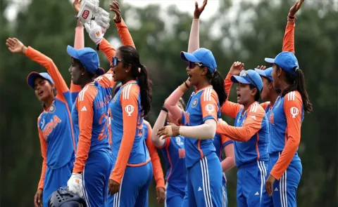 Sneh Rana Stars as India Women defeat South Africa Women in tri-series thriller6