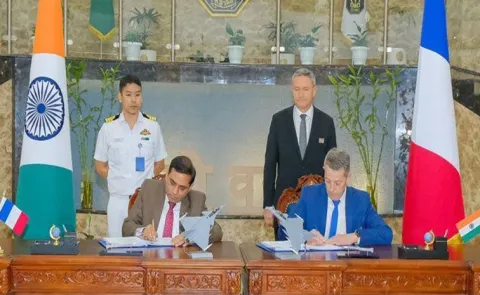India signs deal with France to procure 26 Rafale Marine fighter aircraft jets