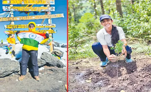 Chittoor DFO Bharani scales Kilimanjaro