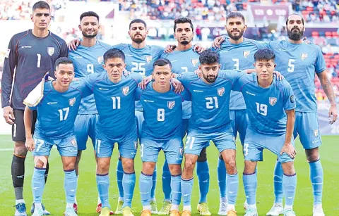 Indian mens team drops one place in world football rankings
