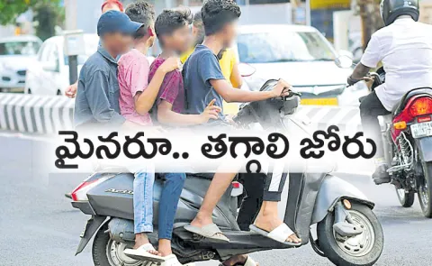 Minor driving Hyderabad Traffic Police to cancel vehicle registration