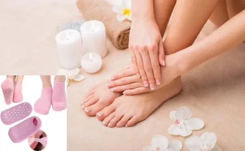Gel Socks Helps Repair Dry Cracked Feet And Softens 