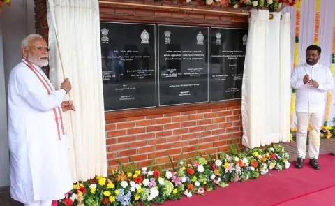 Pm Modi Inaugurates India First Vertical Lift Sea Bridge In Tamil Nadu