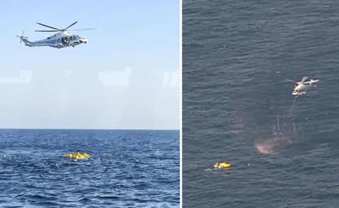 Medical transport helicopter crashed In Japan