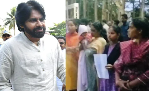 Alluri District: AP Volunteers Protest Against Deputy Cm Pawan Kalyan