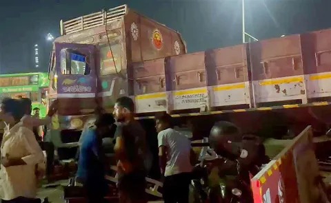 Fatal Road Accident Near Miyapur Metro Station