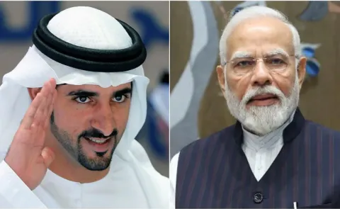 Dubai Crown Prince Sheikh Hamdan Visit New Delhi