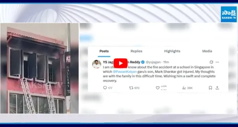 YS Jagan Tweet on Pawan Kalyan Son Mark Shankar Pawanovich