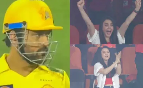Dhoni Unmissable Reaction As Preity Zinta Celebrates Shashank Dropped Catch