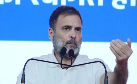 Rahul Gandhi Demand To Conduct Caste Census At AICC Meeting Gujarat