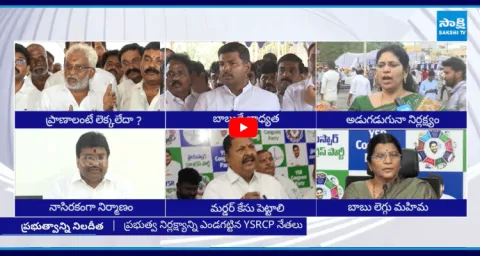 YSRCP Leaders On Simhachalam Chandanotsavam Incident8