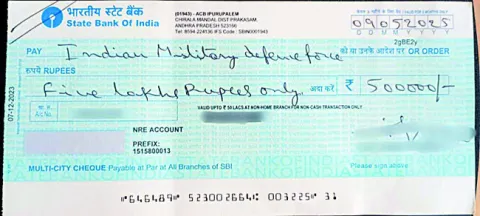 సైనికుల సహాయనిధికి రూ.5 లక్షల విరాళం 