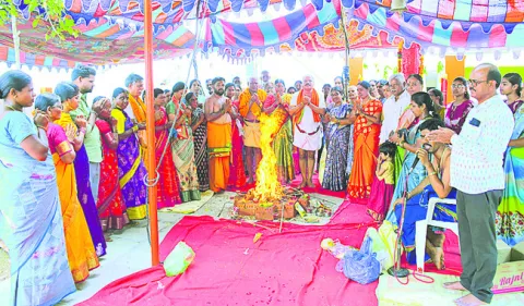 ఘనంగా ఆలయ వార్షికోత్సవం 