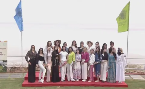 Miss World 2025 Contestants Visit Buddhavanam Nagarjuna Sagar