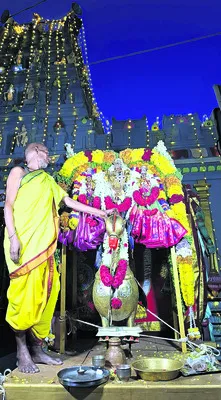 హంసవాహనంపై దేవదేవుడు 