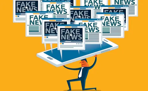 Fake news going viral on social media