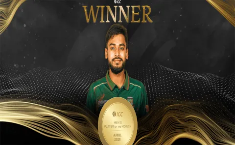 Mehidy Hasan Miraz bags ICC Player of the Month Award8