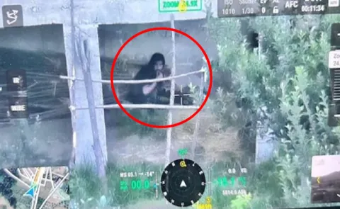 Drone Footage Shows Terrorists Hiding In Shed2