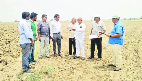కేంద్ర బృందం తనిఖీలు 